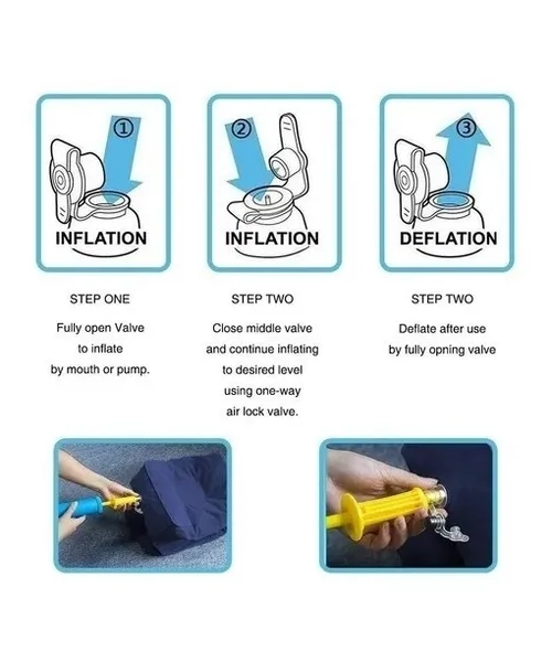 ALMOHADA COJIN INFLABLE PORTATIL PARA VIAJE Y CAMA INFANTIL - 9