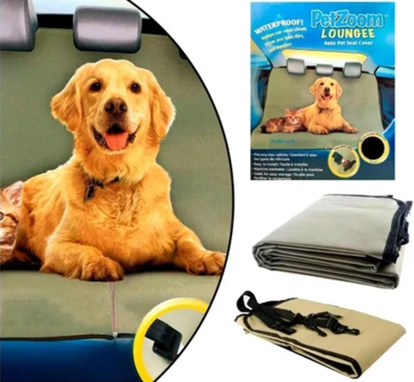 LONA FUNDA MANTA PARA CUBRE ASIENTO AUTO MASCOTA - 4