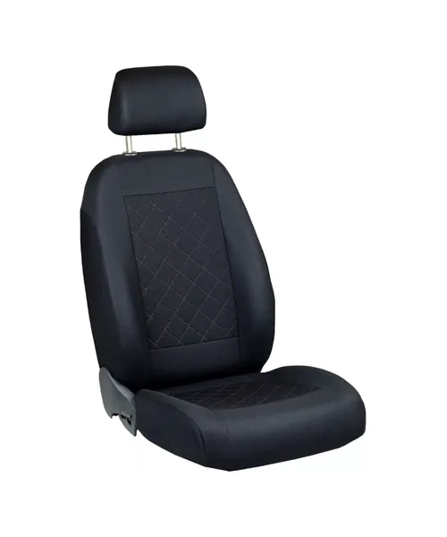 KIT FUNDA CUBRE ASIENTO CUERO Y TELA UNIVERSAL LUXURY - 1