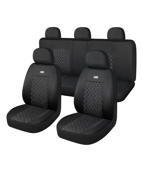 KIT FUNDA CUBRE ASIENTO CUERO Y TELA UNIVERSAL LUXURY - 3