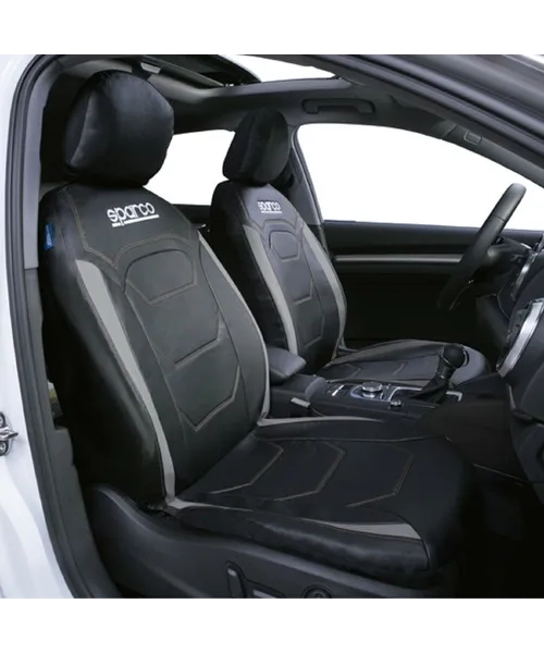 FUNDAS CUBREASIENTO SPARCO UNIVERSAL NEGRO POLIE STER 406-SP - 2