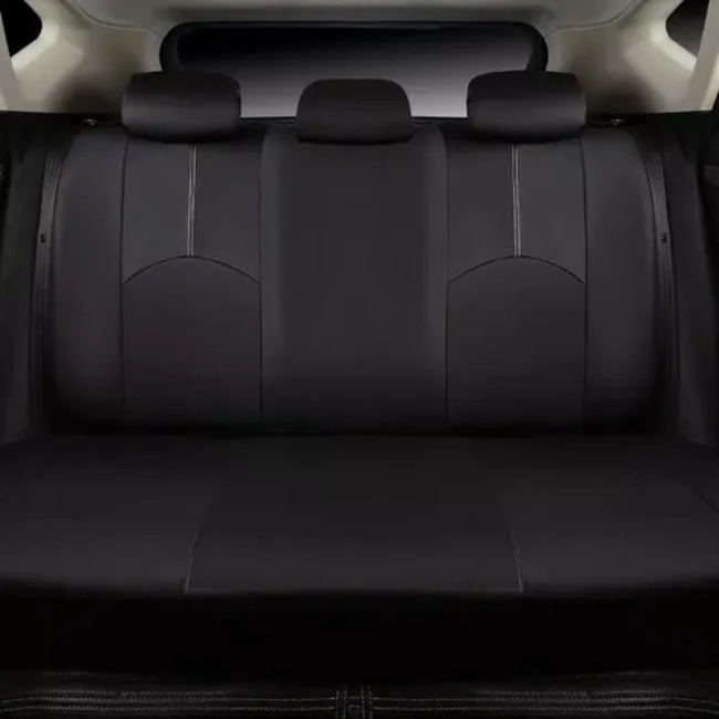 FUNDA CUBRE ASIENTO AUTO UNIVERSAL FORRO DE CUERINA KIT - 3