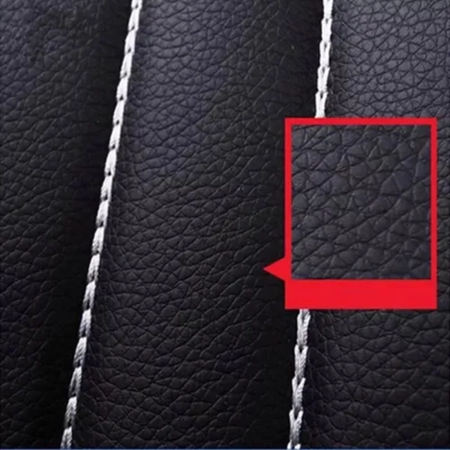 FUNDA CUBRE ASIENTO AUTO UNIVERSAL FORRO DE CUERINA KIT - 5