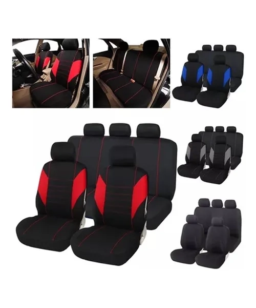 KIT FUNDAS CUBRE ASIENTOS UNIVERSAL 9 PIEZAS - 2