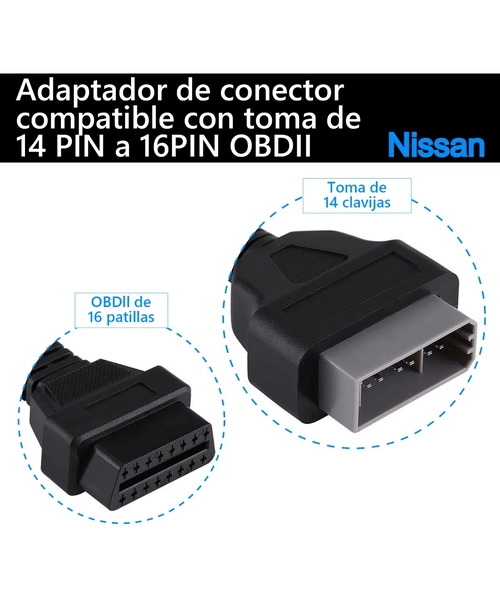 ADAPTADOR ESCANER OBD2 16 A 14 PINES - 3