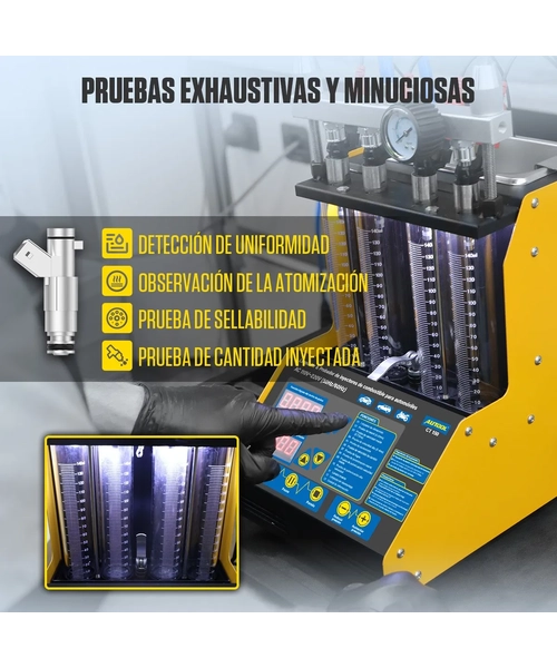 TINA ULTRASONIDO AUTOOL CT150 PARA LIMPIAR Y PROBAR INYECTORES - 5