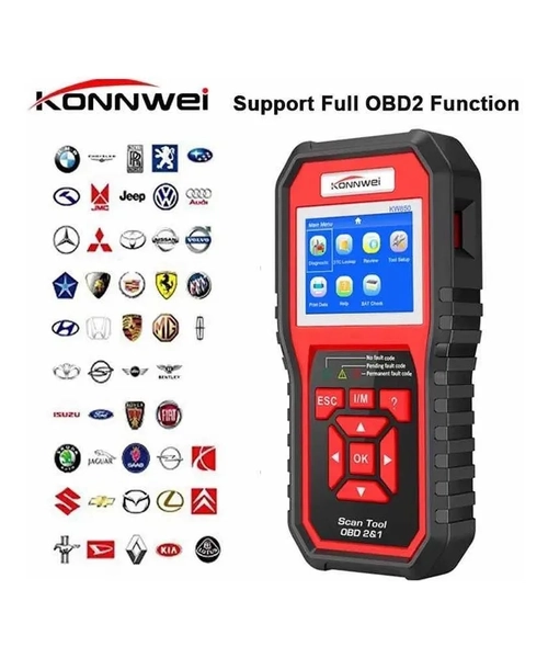 SCANNER OBD2 KOMWEI KW850 LECTOR Y BORRADO DE CODIGOS - 2