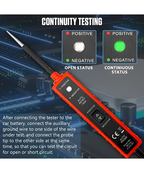 PUNTA LOGICA AUTOMOTRIZ 12V 24V PROBADOR CIRCUITO ELE CTRICO - 3