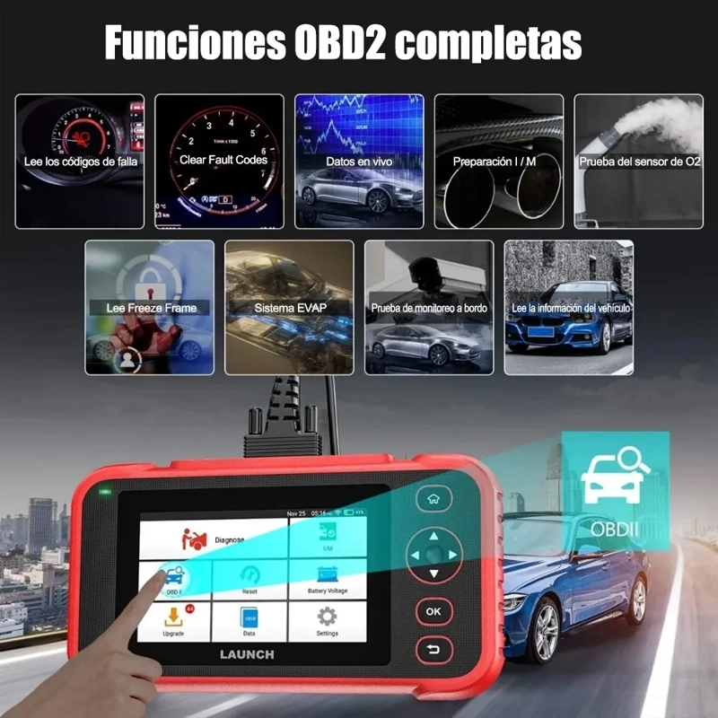 ESCANER AUTOMOTRIZ LAUNCH CRP129I TRANSMISION ABS EPB DPF - 5