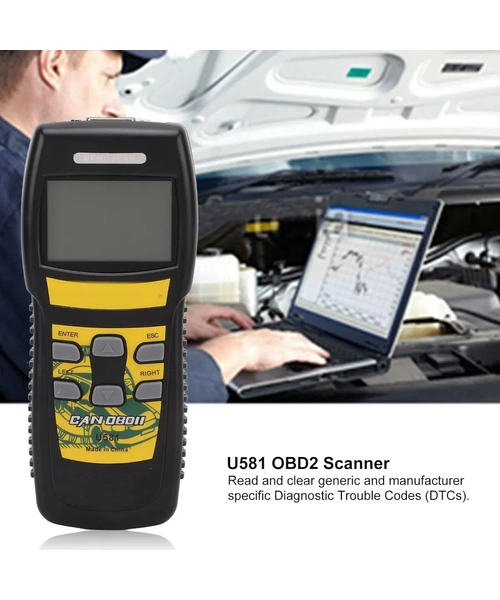 HERRAMIENTA SCANNER AUTOMOTRIZ MULTIMARCA OBDII MEMOSCAN U581 - 3