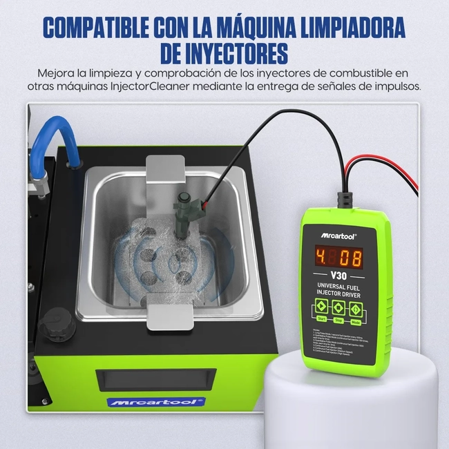 PROBADOR DE INYECTORES DE COMBUSTIBLE MRCARTOOL V30 - 2
