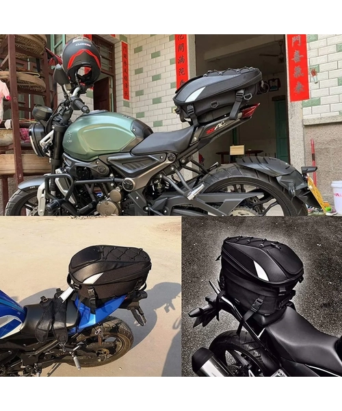 HELMET BAG SPORT PARA MOTOCICLETA NEGRO - 5
