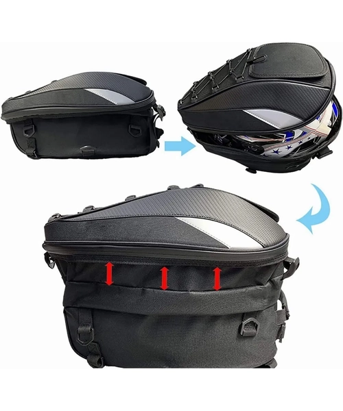 ALFORJAS SPORT PARA MOTOCICLETA MOCHILA TRASERA ASIENTO - 2