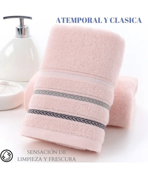 PACK 6 TOALLAS DE MANO ALGODON BAÑO COCINA 35X75 CM - 4