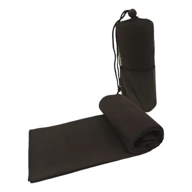 TOALLA MICROFIBRA GYM GRANDE VIAJE SECADO RAPIDO NATACION COLOR NEGRO - 1