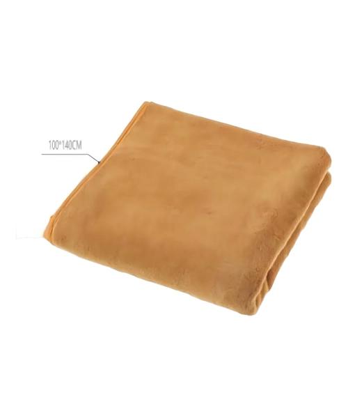 TOALLA EXTRA LARGA MICROFIBRA COLOR MOSTAZA LISO - 5