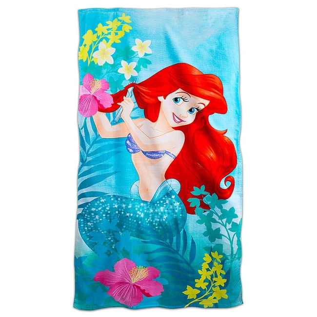 TOALLA DE BAÑO DISNEY 140X70 CM ALGODON COLOR CELESTE SIRENITA - 3