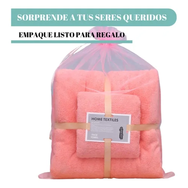 PACK 2 TOALLAS BAÑO MANO VIAJE MICROFIBRA SECADO RAPIDO - 4