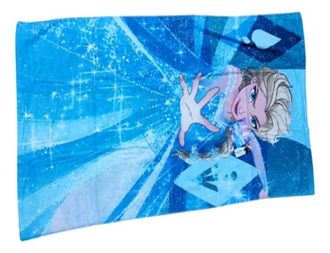 TOALLA DE BAÑO DISNEY 140X70 CM ALGODON COLOR CELESTE ELSA - 1