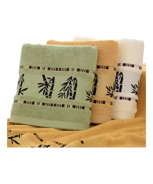 SET 6 TOALLAS DE BAÑO ALGODON BAMBOO SUPER SUAVES - 6