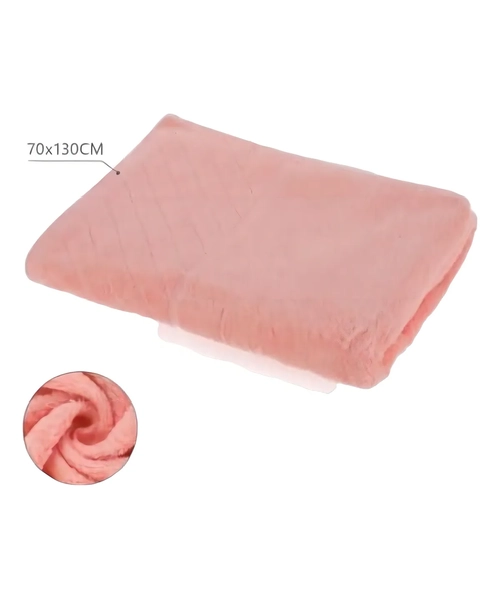 TOALLA DE CUERPO 70X130 CM 100% ALGODON COLOR ROSA LISO - 4
