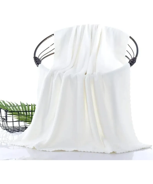 TOALLA DE BAÑO 100% ALGODON DUCHA TEXTIL HOGAR 450G BLANCO - 2