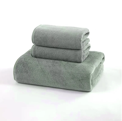 TOALLAS 50X90 CM PACK DE 2 COLOR VERDE - 1