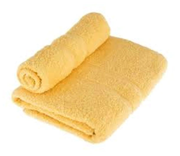 TOALLA DE BAÑO + MANO ALGODON BY CANNON 350G COLOR AMARILLO LISO - 2