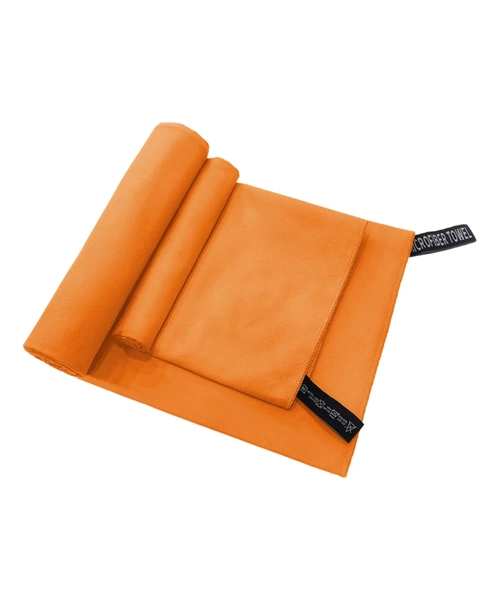 TOALLA DE BAÑO VIAJE MICROFIBRA SECADO RAPIDO 2 UNIDADES COLOR NARANJA - 3