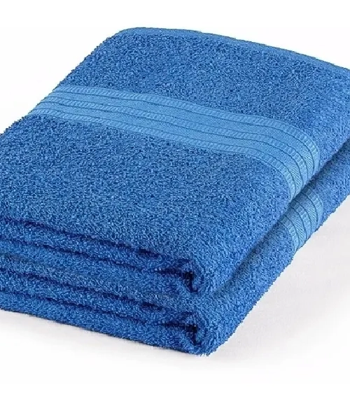 JUEGO DE TOALLAS LOURDES AZUL 500 G/M2 (BAÑO Y MANO) AZUL - 2