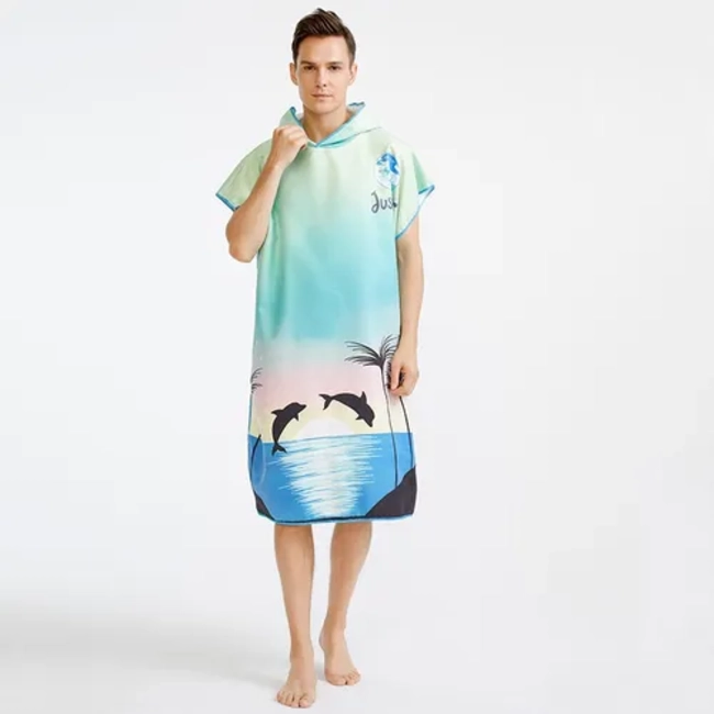 PACK 3 SURF PONCHO CAMBIADOR TOALLA CAPUCHA HOMBRE DISEÑOS - 4