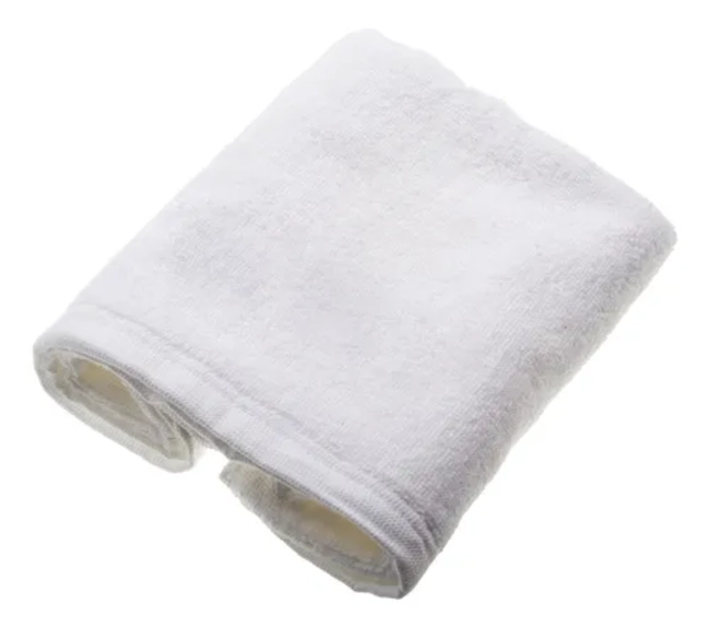 TOALLA BLANCA DE BAÑO HOTEL SPA ALGODON 70X140 500 G - 1