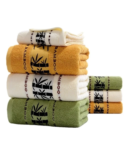 SET 4 TOALLAS DE BAÑO ALGODON BAMBOO SUPER SUAVES - 2