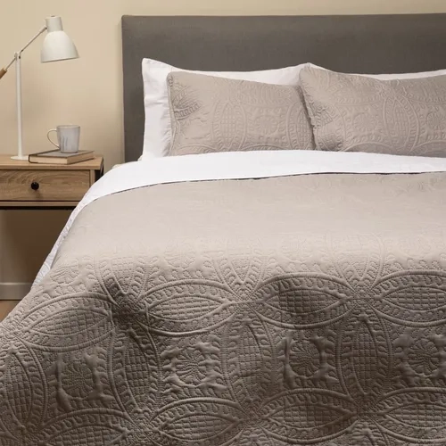 CUBRECAMA QUILT REVERSIBLE 2 PLAZAS 240X260 - 1