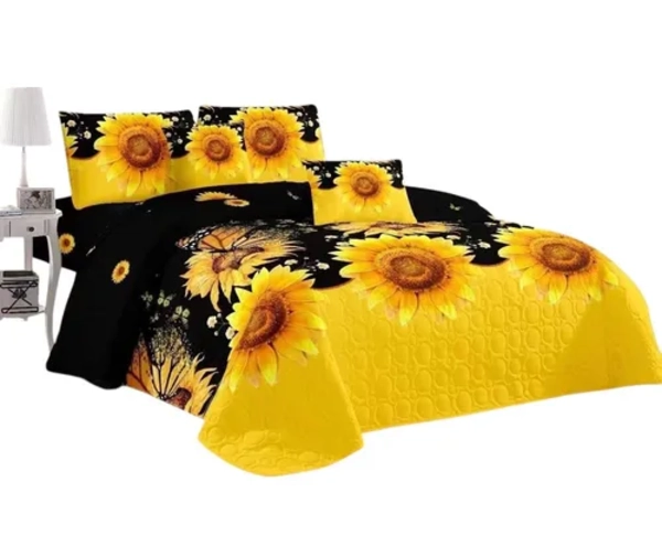 CUBRECAMA QUILT ESTAMPADO 2 PLAZAS DELGADO - 1