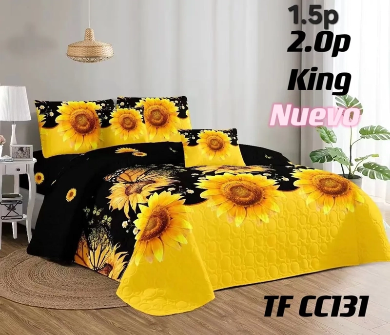 CUBRECAMA QUILT ESTAMPADO 2 PLAZAS DELGADO - 2
