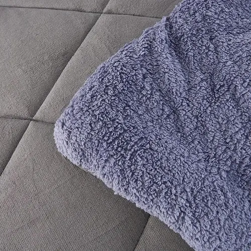CUBRECAMA QUILT VERANO KING COLOR GRIS - 5