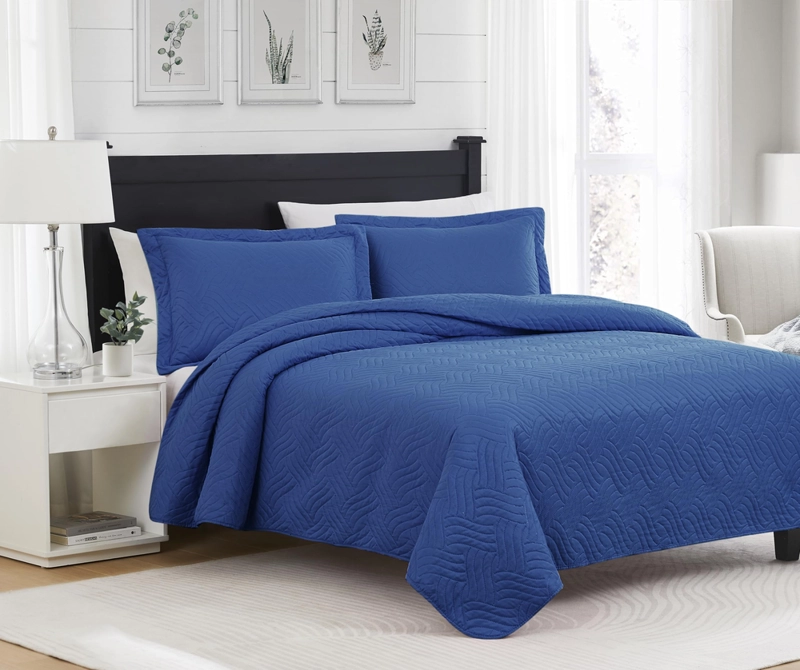 CUBRECAMA QUILT VERANO 1.5 PLAZAS LISOS - 1