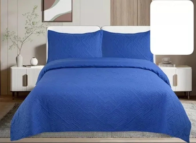 CUBRECAMA QUILT VERANO 1.5 PLAZAS LISOS - 3