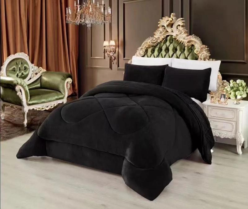 CUBRECAMA INVIERNO PLUSH CHIPORRO 2 PLAZAS LISOS MP - 2