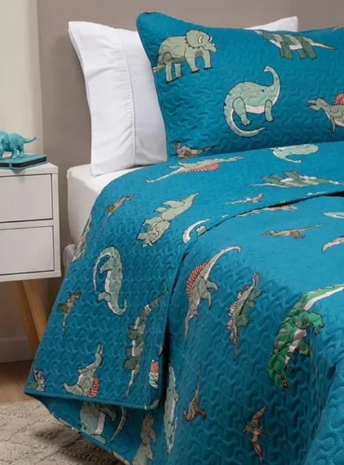CUBRECAMA QUILT INFANTIL 1.5 PLAZA CASATUA VERDE - 1