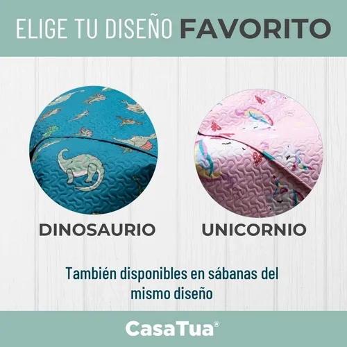 CUBRECAMA QUILT INFANTIL 1.5 PLAZA CASATUA VERDE - 4
