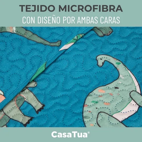 CUBRECAMA QUILT INFANTIL 1.5 PLAZA CASATUA VERDE - 7