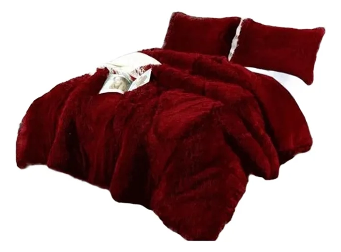 COBERTOR CHIPORRO PELUDO CUBRECAMA 1.5 PLAZA + FUNDA - 1