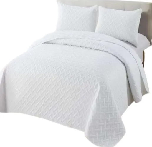 CUBRECAMA QUILT VERANO KING BLANCO - 1