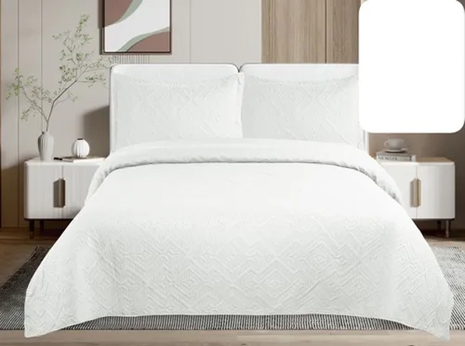 CUBRECAMA QUILT VERANO 1.5 PLAZA + FUNDA - 3