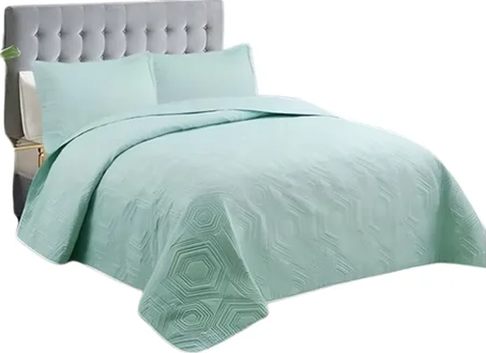 CUBRECAMA QUILT VERANO 2 PLAZAS VARIOS COLORES - 1