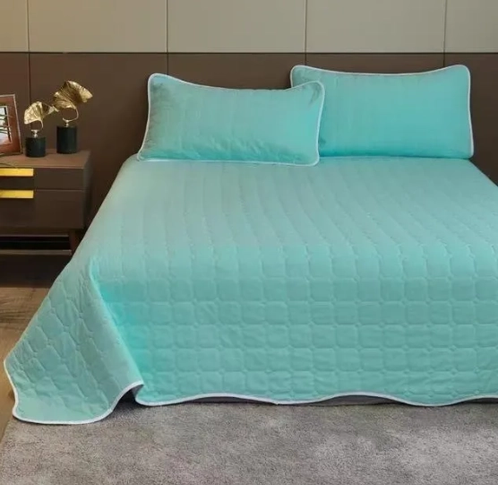 CUBRECAMA QUILT KING BICOLOR VARIOS COLORES - 1