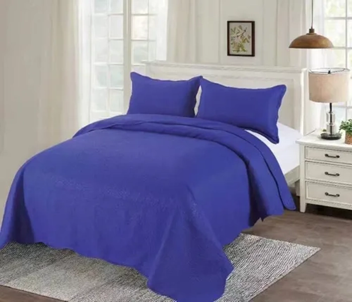 CUBRECAMA VERANO QUILT KING + 2 FUNDAS LISOS - 1