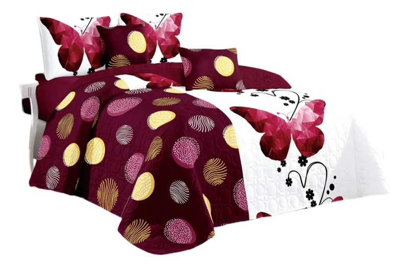 CUBRECAMA VERANO QUILT 2 PLAZAS VARIOS DISEÑOS G34 - 1